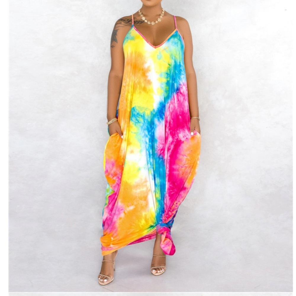 Tie-dye maxi dress - Picture 2 of 5